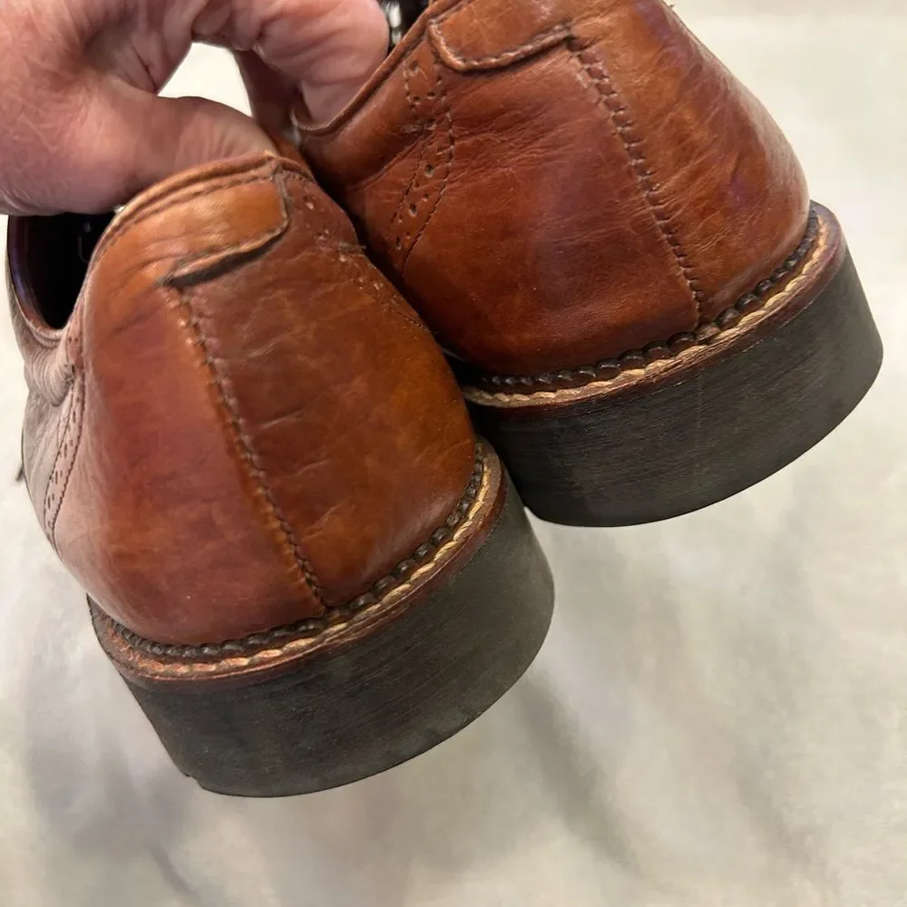 Men's Brown Leather Brogue Oxfords
